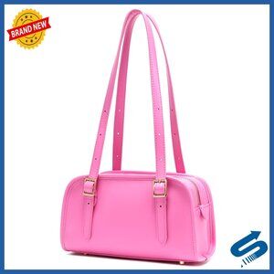 Leather Shoulder Bag with Adjustable Strap, Large Capacity Tote, Satchel Style